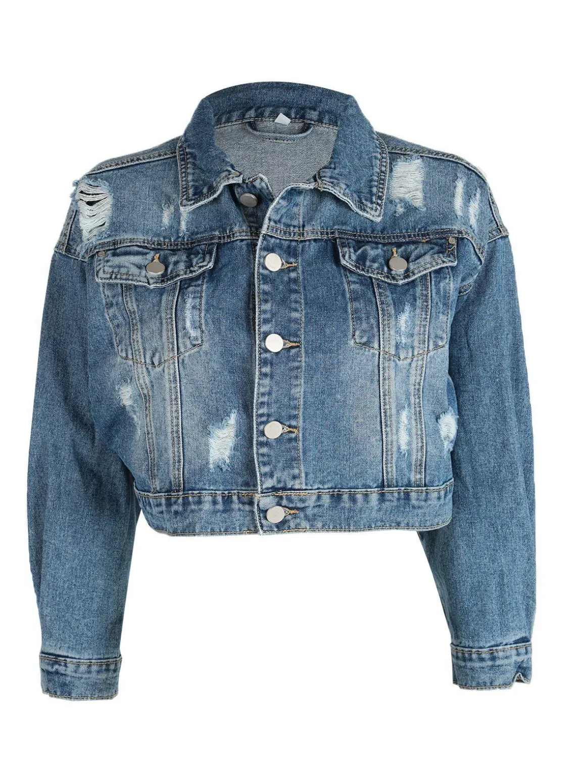 Solada Gicca denim corta con strappi