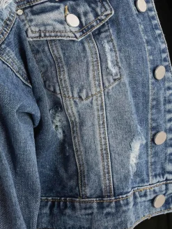 Solada Gicca denim corta con strappi