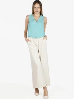 Solada Gilet donna con bottoni gioiello