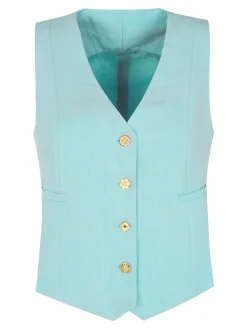 Solada Gilet donna con bottoni gioiello
