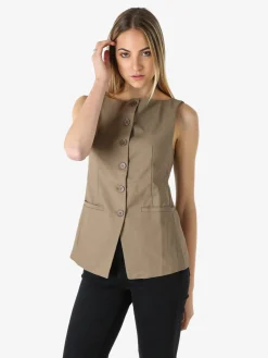 Solada Gilet donna con bottoni - khaki