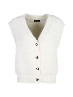 Solada Gilet donna peloso - panna
