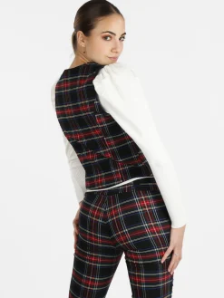 Solada Gilet donna scozzese