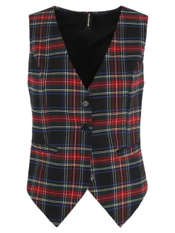 Solada Gilet donna scozzese
