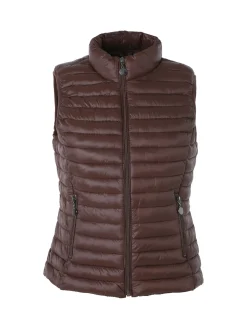 Solada Gilet imbottito da donna full zip - moro