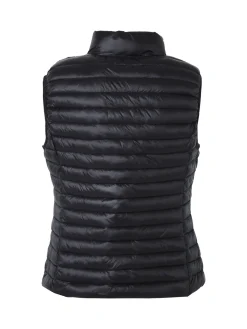 Solada Gilet imbottito da donna full zip - nero
