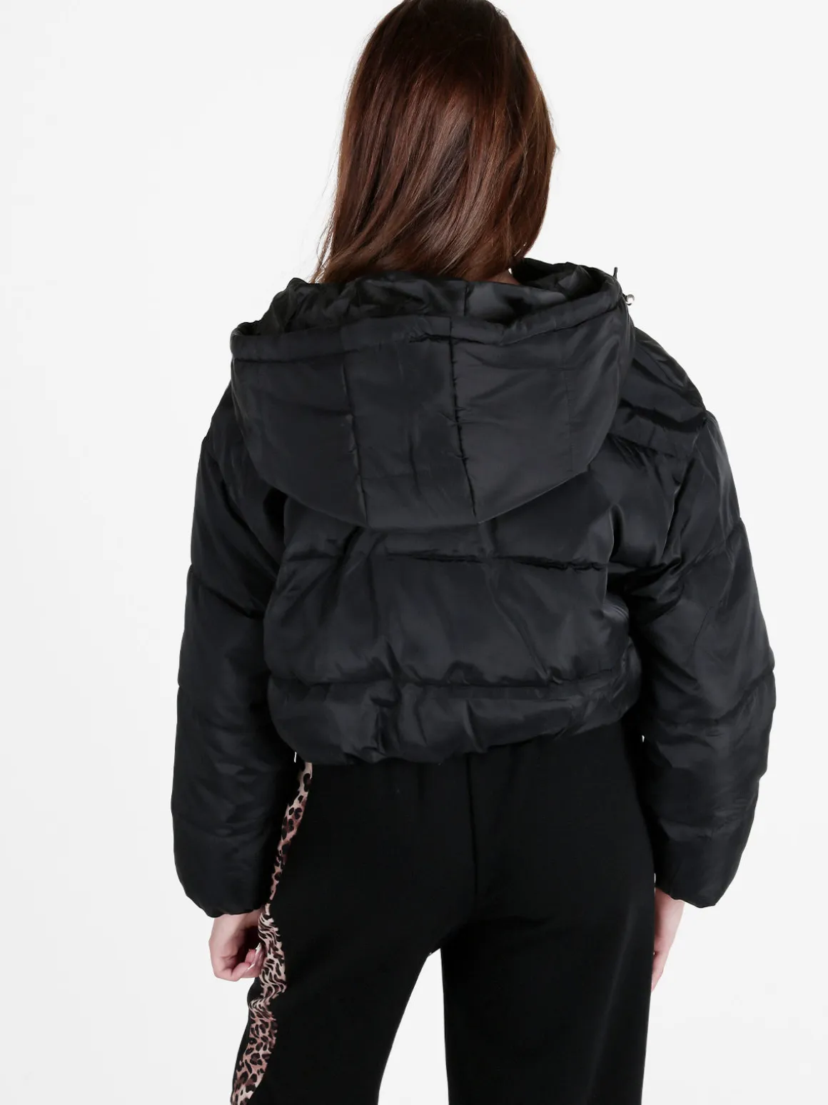 Solada Giubbino donna cropped con cappuccio