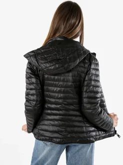 Solada Giubbino donna 100 grammi reversibile con cappuccio - nero