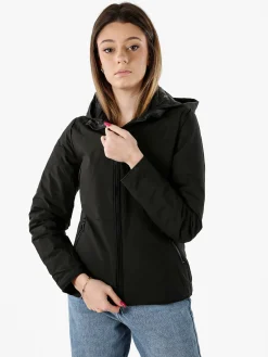 Solada Giubbino donna 100 grammi reversibile con cappuccio - nero