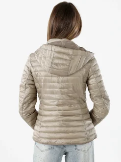 Solada Giubbino donna 100 grammi reversibile con cappuccio - beige