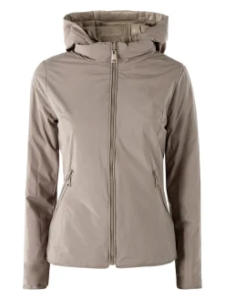 Solada Giubbino donna 100 grammi reversibile con cappuccio - beige