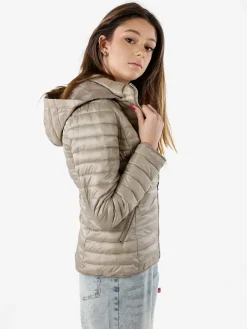 Solada Giubbino donna 100 grammi reversibile con cappuccio - beige