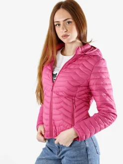 Solada Giubbino donna 100 grammi con cappuccio e zip - fucsia