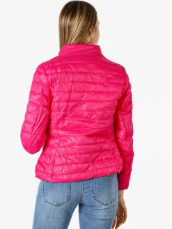 Solada Giubbino donna imbottito modello 100 grammi con zip - fucsia