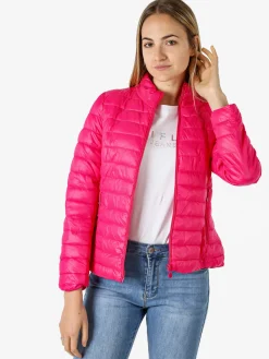 Solada Giubbino donna imbottito modello 100 grammi con zip - fucsia
