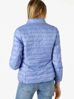 Solada Giubbino donna imbottito modello 100 grammi con zip - cielo