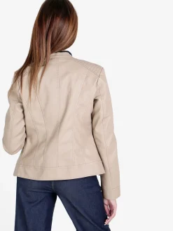 Solada Giubbino donna in ecopelle con zip