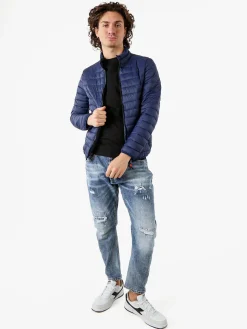Solada Giubbino 100 grammi da uomo con zip - blu scuro