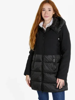 Solada Giubbotto donna con cappuccio e zip - nero