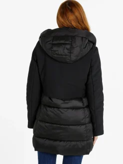 Solada Giubbotto donna con cappuccio e zip - nero