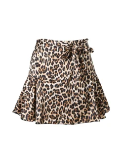 Solada Gonna corta da donna con stampa animalier - multicolore