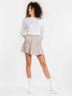 Solada Gonna corta lurex in felpa