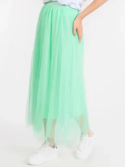 Solada Gonna lunga in tulle plissettato