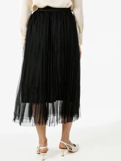 Solada Gonna midi da donna in tulle - nero