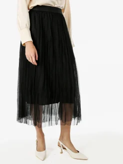 Solada Gonna midi da donna in tulle - verde