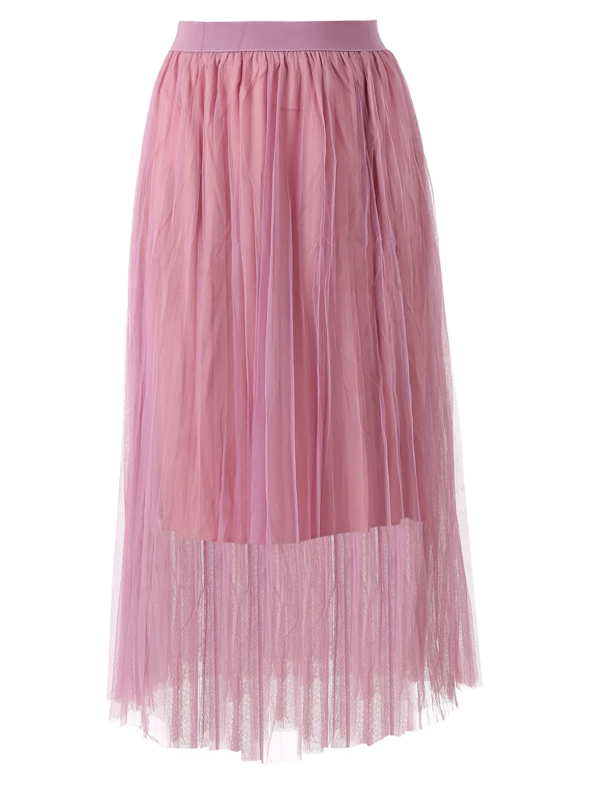 Solada Gonna midi da donna in tulle - lilla