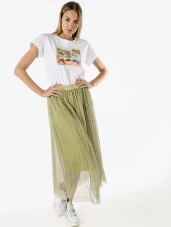 Solada Gonna midi da donna in tulle - pista