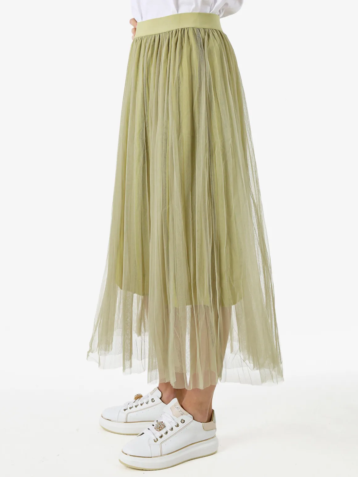 Solada Gonna midi da donna in tulle - pista