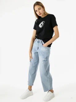 Solada Jeans baggy da donna con strappi - jeans