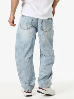 Solada Jeans baggy da uomo con dettagli effetto vernice - jeans