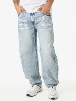 Solada Jeans baggy da uomo con dettagli effetto vernice - jeans