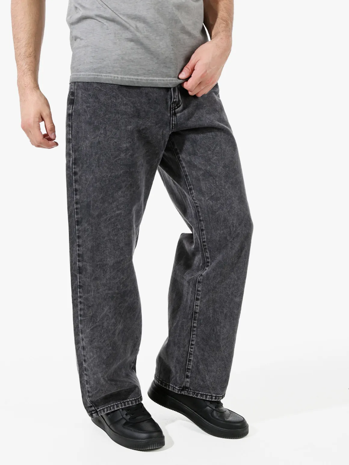 Solada Jeans baggy da uomo - nero