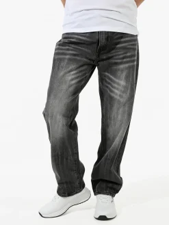 Solada Jeans da uomo a gamba larga con sfumatura - nero
