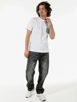Solada Jeans da uomo a gamba larga con sfumatura - nero