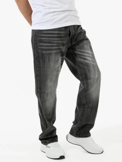 Solada Jeans da uomo a gamba larga con sfumatura - nero