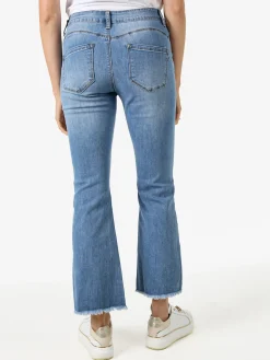 Solada Jeans donna a zampa con finale sfrangiato - jeans