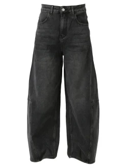 Solada Jeans donna baggy - nero