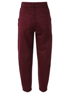 Solada Jeans donna balloon - bordeaux