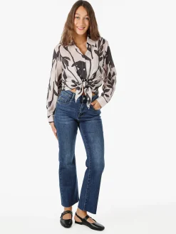 Solada Jeans donna cropped con finale a zampa - jeans