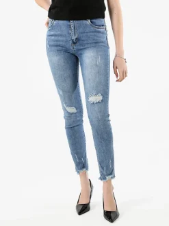 Solada Jeans donna skinny con strappi - jeans