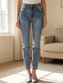 Solada Jeans donna slim fit a gamba dritta - jeans