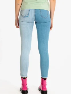 Solada Jeans skinny donna bicolor