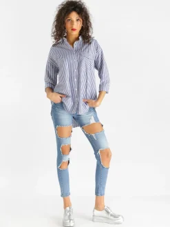 Solada Jeans strappato a vita bassa