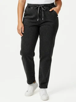 Solada Jeggings donna con coulisse taglie grandi - nero