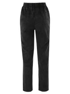 Solada Jeggings donna con coulisse taglie grandi - nero