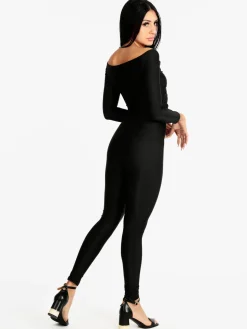 Solada Jumpsuite donna aderente con strass